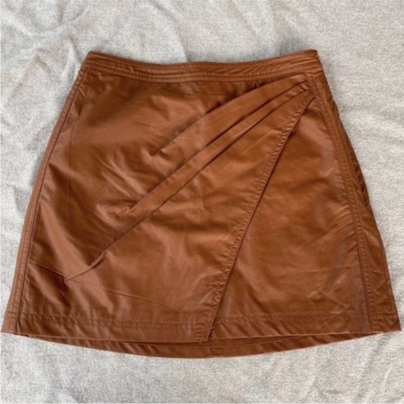 Free People Fake Out Faux Leather Skirt - Picture 3 of 5